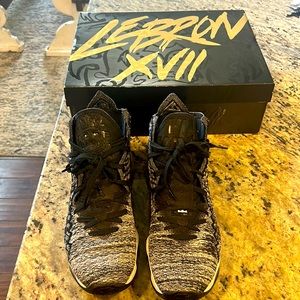 These are custom Lebron James shoes. They have never been worn.